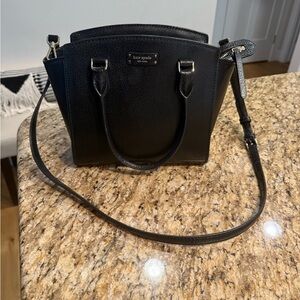 Kate Spade Black NWOTSatchel Dual Handles, optional crossbody strap classic